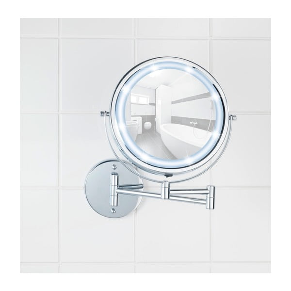 Specchio per make-up con illuminazione/con ingrandimento (5x) ø 17,5 cm Power-Loc Lumi – Wenko-image-4