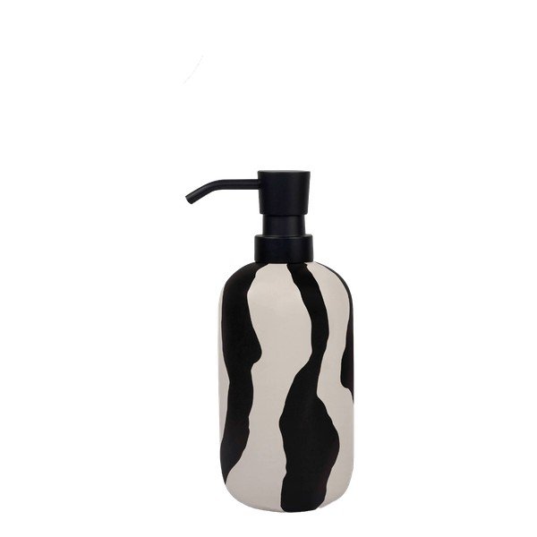 Dispenser di sapone in ceramica bianca e nera 200 ml Icon - Mette Ditmer Denmark