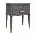 Comodino grigio scuro Westerleigh – CosmoLiving by Cosmopolitan