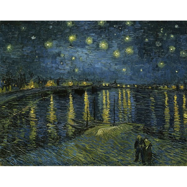 Dipinto - riproduzione 50x40 cm The Starry Night, Vincent van Gogh - Fedkolor