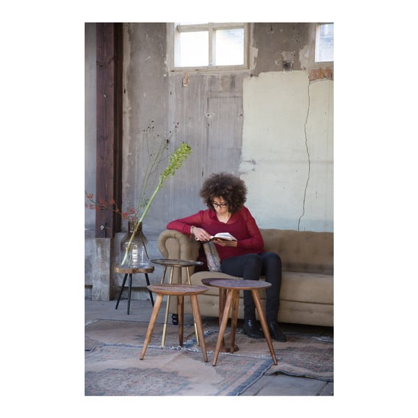 Tavolino in ottone , ⌀ 37 cm Eliot - Dutchbone-image-2