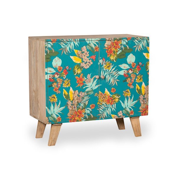 Armadietto turchese/di colore naturale 90x85x40 cm Reipur – Interia Home & Living-image-2