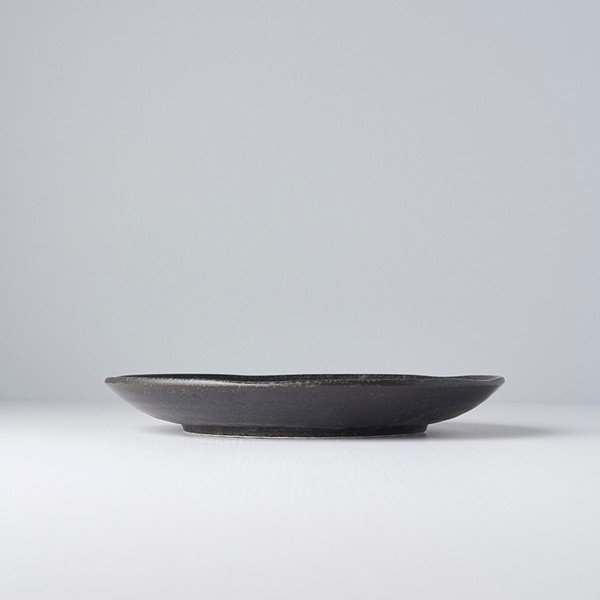 Piatto in ceramica nera, ø 24,5 cm BB - MIJ-image-2