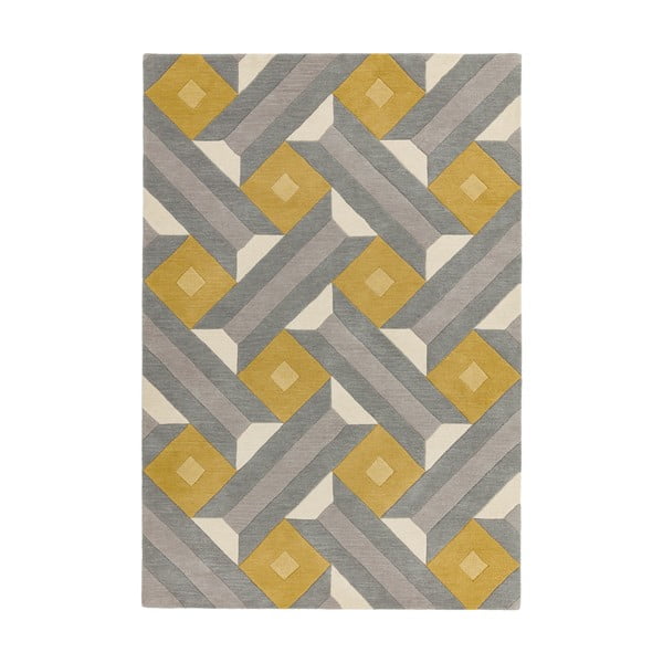 Tappeto grigio e giallo Motif, 160 x 230 cm Reef - Asiatic Carpets