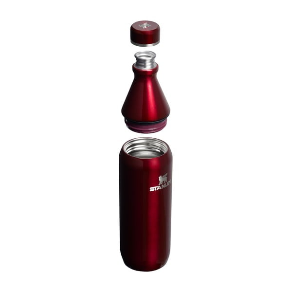 Bottiglia termica burgundy in acciaio inox 600 ml All Day Slim Bottle Garnet Shine – Stanley-image-1