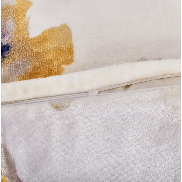 Set copripiumino e federa bianco in micropile per letto singolo 140x200 cm Blossom – My House-image-3