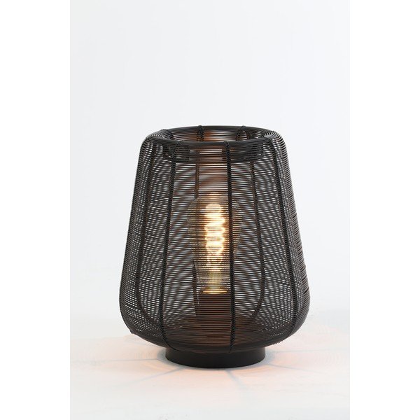 Lampada da tavolo nera (altezza 26 cm) Adeta - Light & Living-image-2