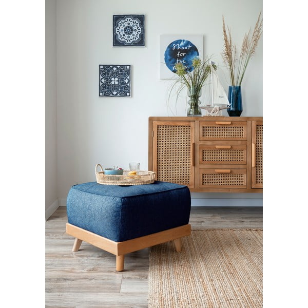 Pouf blu navy Dazzling Daisy - Miuform-image-3