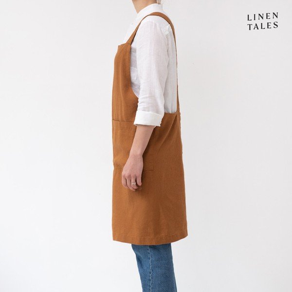 Grembiule in lino Hazelnut - Linen Tales-image-1