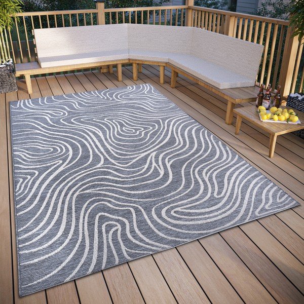 Tappeto grigio per esterni 77x150 cm - Elle Decoration-image-1