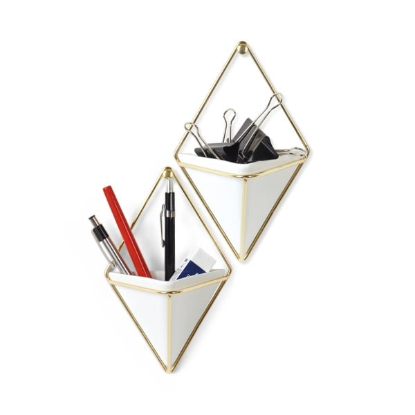 Coprivaso in ceramica in set da 2 per erbe/appendini Trigg - Umbra-image-4