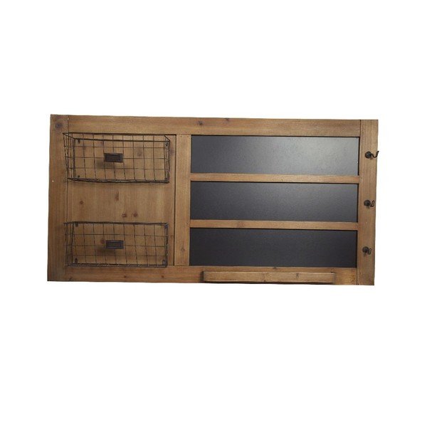 Tavola di legno con cestini Big Black - Antic Line