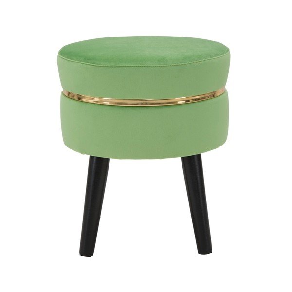 Sedia imbottita verde Paris, ⌀ 35 cm - Mauro Ferretti