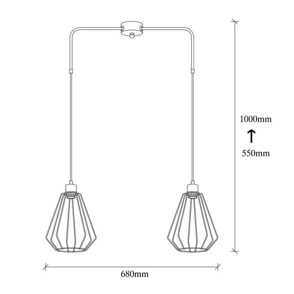 Apparecchio a sospensione in metallo nero Opviq luci Straton - Opviq lights-image-3