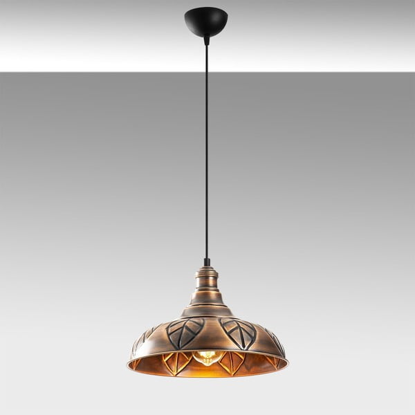 Lampadario color bronzo con paralume in metallo ø 31 cm Chandelier – Opviq lights-image-1