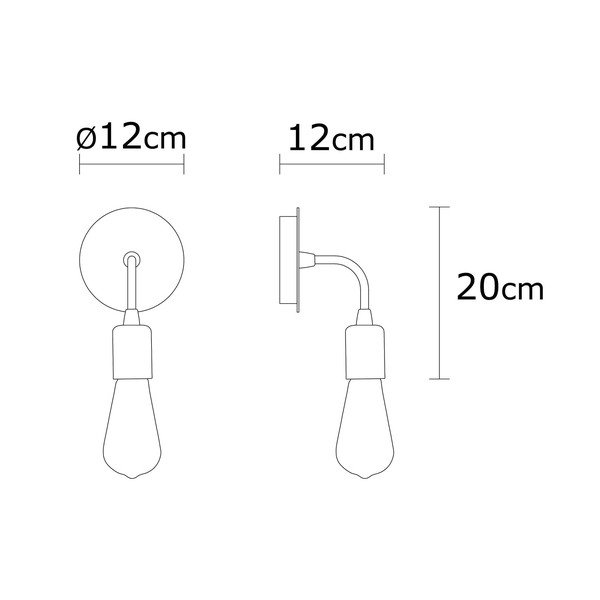 Lampada da parete nera Harput – Opviq lights-image-3