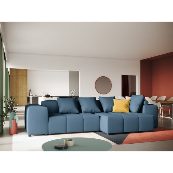 Divano angolare blu (variabile) Rome - Cosmopolitan Design-image-1