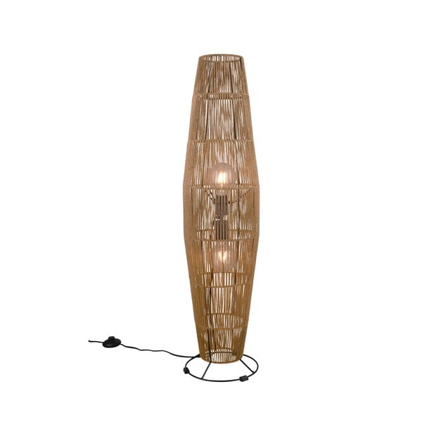 Lampada da terra in colore naturale (altezza 103 cm) Miki - Trio