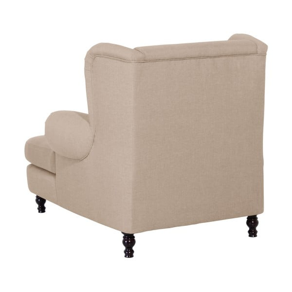 Poltrona Mareille Sand con orecchie marroni - Max Winzer-image-2