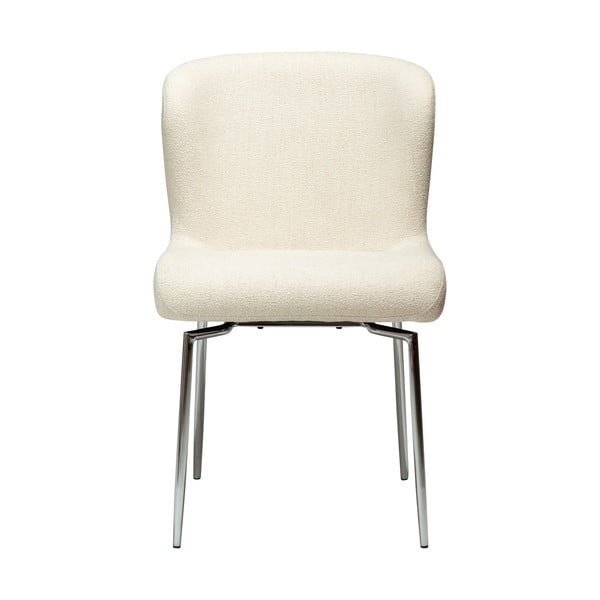 Sedia da pranzo color crema in imbottito Glam – DAN-FORM Denmark-image-4