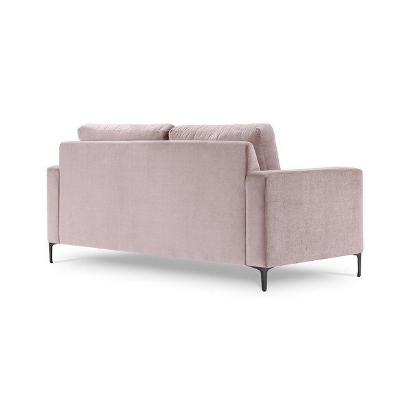 Divano in velluto rosa , 158 cm Harmony - Kooko Home-image-3