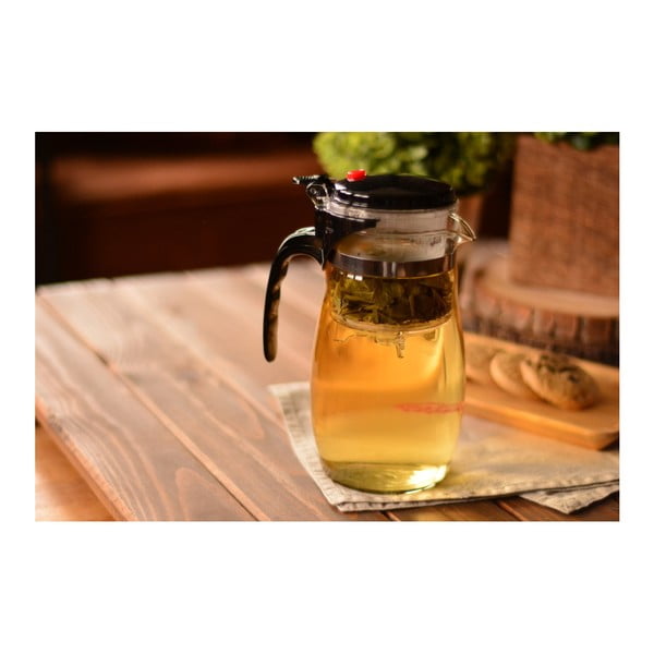 Teiera in vetro con colino , 900 mlml Vogue - Bambum-image-2