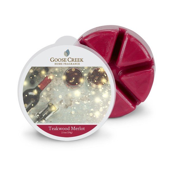 Cera per aromaterapia Merlot con aroma di tek, 65 ore di combustione - Goose Creek