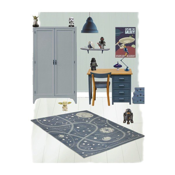 Tappeto per bambini stampato a mano , 100 x 140 cm Little Galaxy - Nattiot-image-2