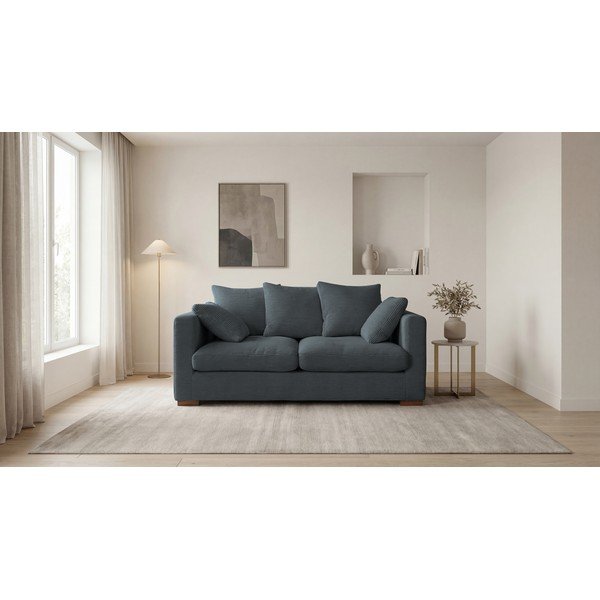 Divano in velluto a coste grigio 175 cm Comfy - Scandic-image-4