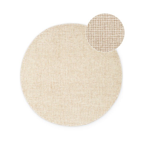 Tappeto rotondo di colore naturale in lana ø 200 cm Eloise – Hanse Home