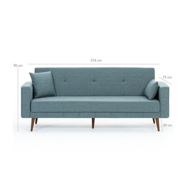 Divano letto blu Ivonne - Balcab Home-image-1