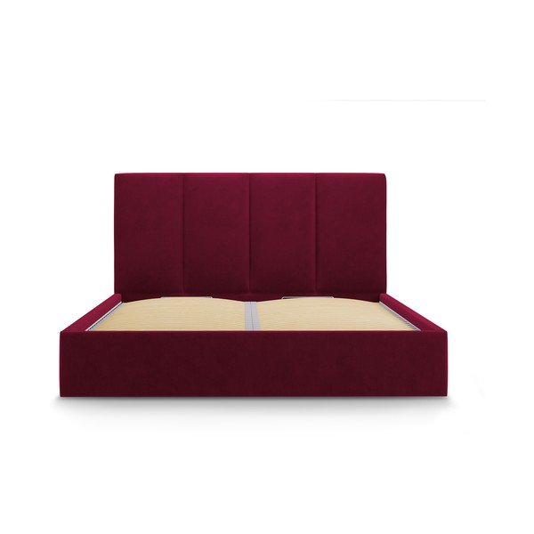 Letto matrimoniale in velluto rosso vino, 180 x 200 cm Juniper - Mazzini Beds-image-2