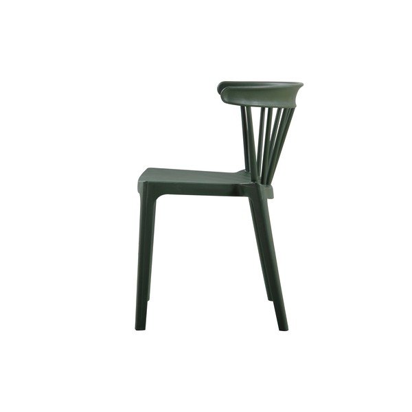 Sedia verde scuro adatta per interni ed esterni Bliss - WOOOD-image-2