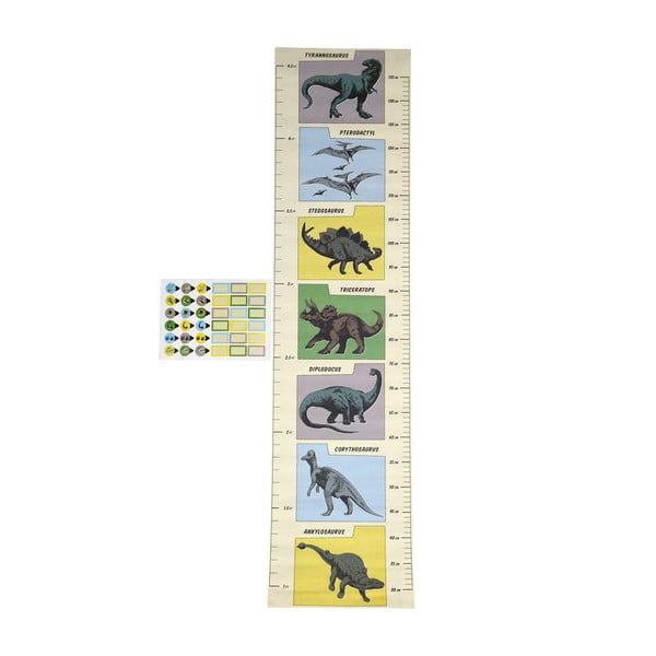 Adesivo per bambini - porta o parete metro 28x115 cm Prehistoric Land - Rex London-image-2