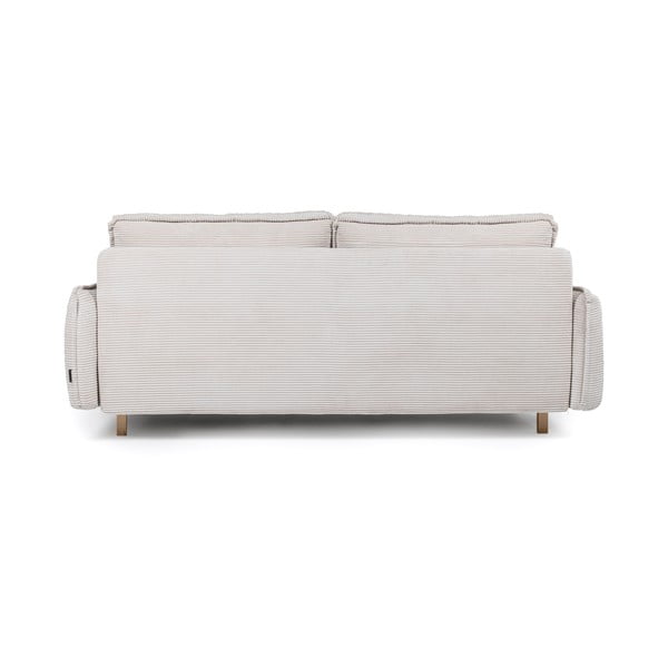 Divano letto in velluto a coste beige 218 cm Tori - Bonami Selection-image-4