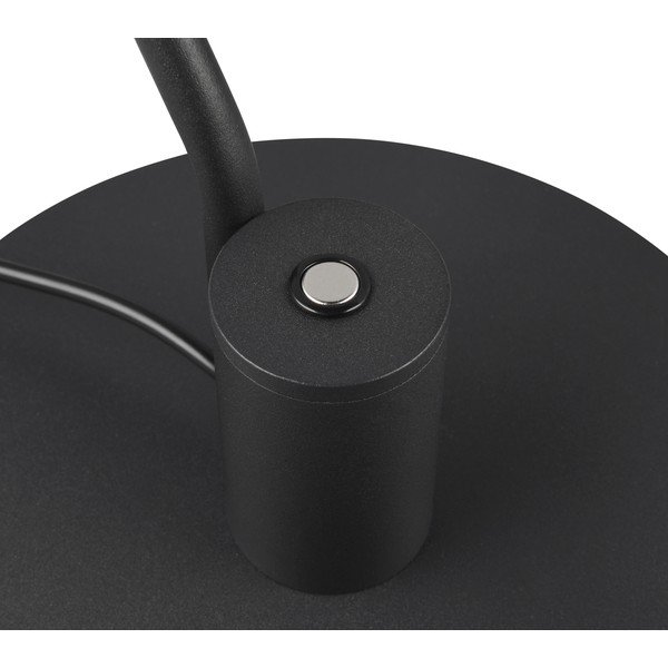 Lampada da tavolo LED nera opaca con struttura flessibile (altezza totale 64 cm) Manduro – Trio-image-3