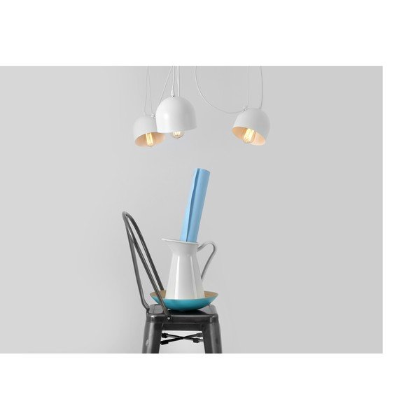 Lampada a sospensione bianca per 4 lampadine Popo - CustomForm-image-1