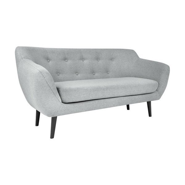 Divano Piemonte in grigio chiaro, 158 cm - Mazzini Sofas