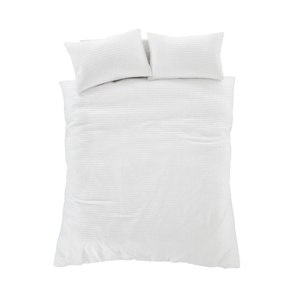 Biancheria da letto bianca per letto matrimoniale 200x200 cm Muscat Waffle – Pineapple Elephant