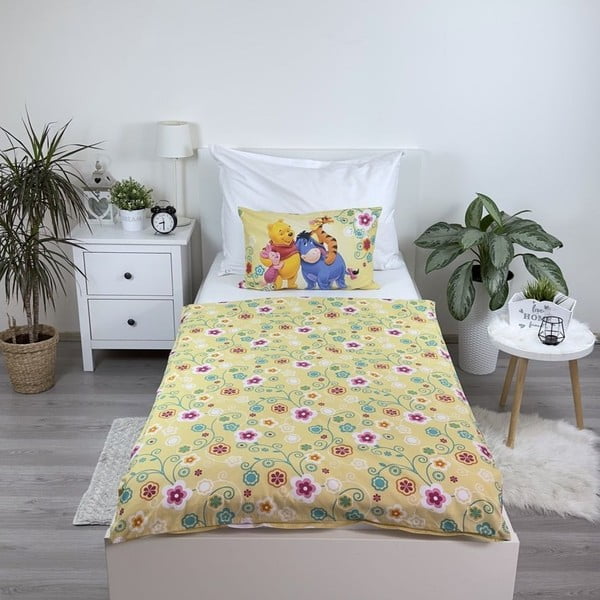 Biancheria da letto per bambini in cotone per culla 100x135 cm Winnie-the-Pooh – Jerry Fabrics-image-2