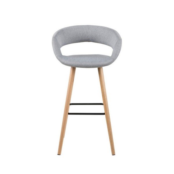 Set di 2 sgabelli da bar grigio chiaro Grace - Actona-image-2