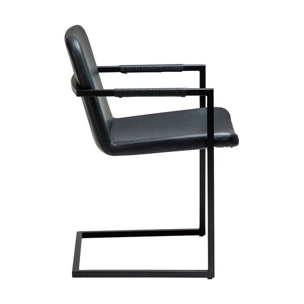 Sedia da pranzo nera con braccioli Bounce – DAN-FORM Denmark-image-2