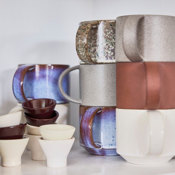 Tazze in set blu in terracotta 2 pz Yuka – OYOY Living Design-image-1