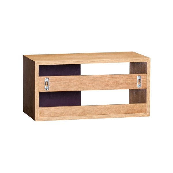 Mensola burgundy/di colore naturale con effetto rovere 40 cm Slide – Hübsch-image-4