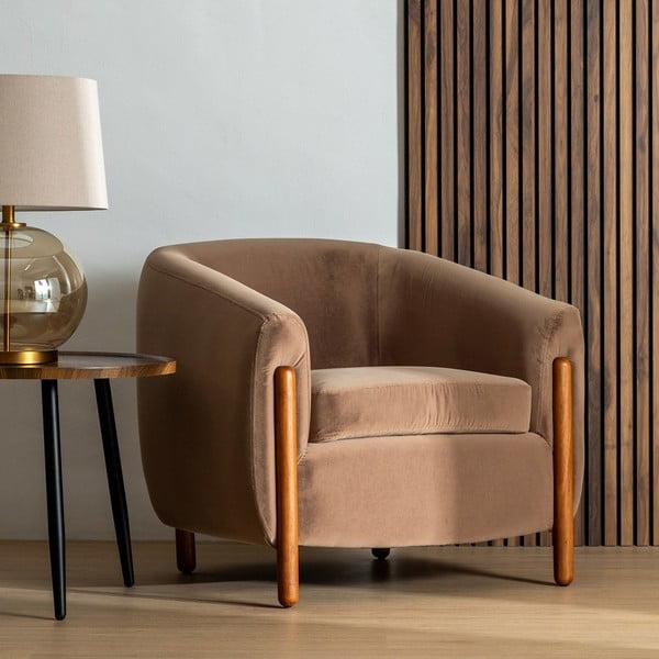 Poltrona marrone chiaro - Ixia-image-1