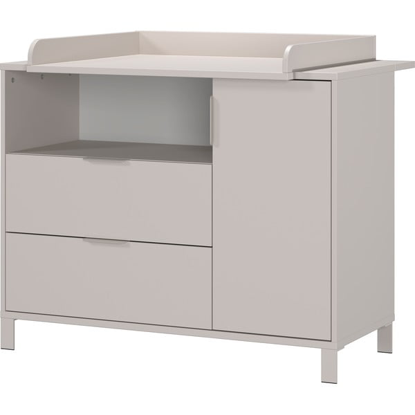 Cassettiera per bambini color crema con fasciatoio 115x102x77 cm Alkmaar – Germania-image-2