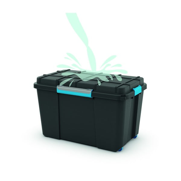 Scatola con coperchio nera in plastica 73,5x44,5x46 cm Scuba Box – KIS-image-3