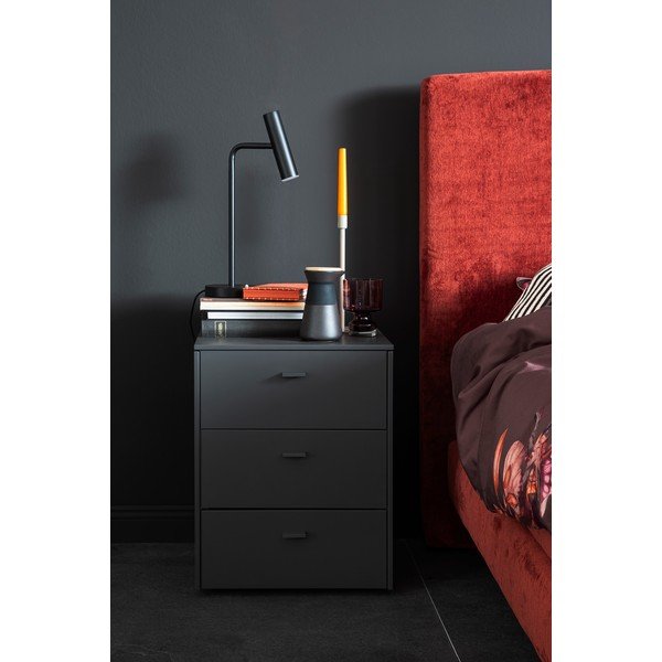 Lampada da tavolo a LED nera con intensità regolabile (altezza 48 cm) Stina - Fischer & Honsel-image-2