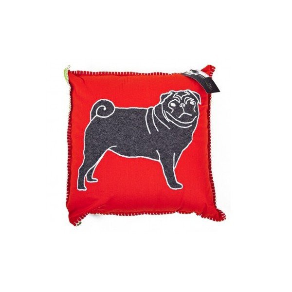 Polštář Pug, 43x43 cm