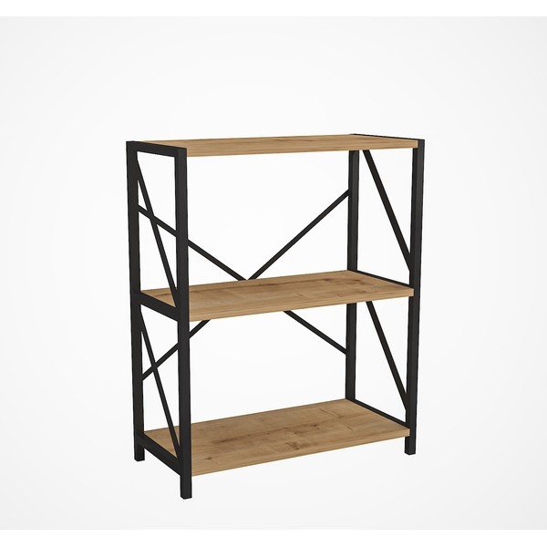 Scaffale in pino nero naturale 64x70 cm Lions - Gauge Concept